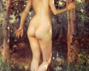 Study Of A Nude Woman - 朱利叶斯·勒布朗·斯图尔特